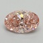3.01 Ct. Fancy Vivid Pink Oval Lab Grown Diamond