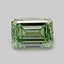 0.77 Ct. Fancy Vivid Green Emerald Lab Grown Diamond