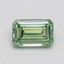 0.72 Ct. Fancy Vivid Pacific Green Emerald Lab Grown Diamond