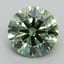 2.01 Ct. Fancy Vivid Pacific Green Round Lab Grown Diamond