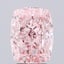 3.01 Ct. Fancy Vivid  Pink Cushion Lab Grown Diamond