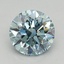 0.78 Ct. Fancy Vivid Blue Round Lab Grown Diamond