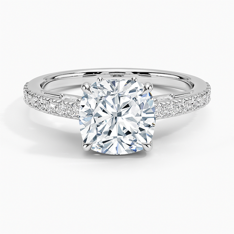 18K White Gold Secret Garden Adorned Gallery Diamond Ring (1/2 ct. tw.)
