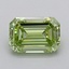 0.75 Ct. Fancy Vivid  Green Emerald Lab Grown Diamond