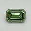 5.10 Ct. Fancy Vivid Pacific Green Emerald Lab Grown Diamond