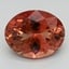 10.1x8mm Unheated Orange Oval Oregon Sunstone