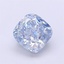 1.21 Ct. Fancy Intense Blue Cushion Lab Grown Diamond