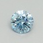 0.50 Ct. Fancy Vivid Blue Round Lab Grown Diamond