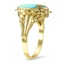 The Eachelle Ring, smalltop view on a hand