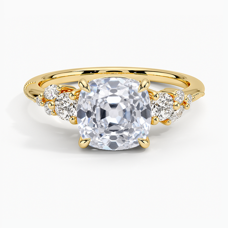 Camellia Three Stone Diamond Ring - Brilliant Earth