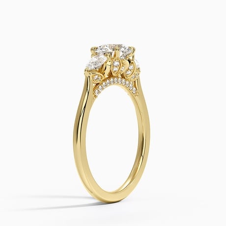 Petal Pear Three Stone Diamond Ring (1/2 ct. tw.)