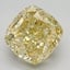 3.52 Ct. Fancy Vivid Yellow Cushion Lab Grown Diamond