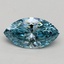 1.00 Ct. Fancy Vivid Blue Marquise Lab Grown Diamond