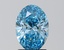 2.27 Ct. Fancy Vivid  Blue Oval Lab Grown Diamond