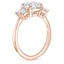 14K Rose Gold Luxe Selene Three Stone Diamond Ring (2/3 ct. tw.), smallside view