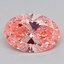 3.00 Ct. Fancy Vivid  Pink Oval Lab Grown Diamond