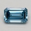 0.98 Ct. Fancy Intense Blue Emerald Lab Grown Diamond