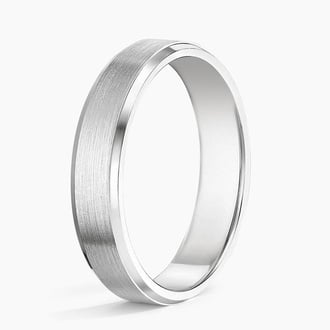 Men's Beveled Edge Wedding Band - 4mm