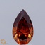 0.84 Ct. Fancy Vivid Orange Pear Lab Grown Diamond