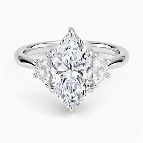 Half Moon Three Stone Diamond Ring (1/4 ct. tw.)