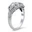 The Twila Ring, smalltop view on a hand