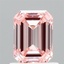 1.00 Ct. Fancy Intense Pink Emerald Lab Grown Diamond