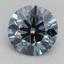 3.01 Ct. Fancy Intense Blue Round Lab Grown Diamond