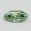 1.11 Ct. Fancy Vivid Pacific Green Marquise Lab Grown Diamond