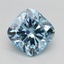 1.58 Ct. Fancy Intense Blue Cushion Lab Grown Diamond