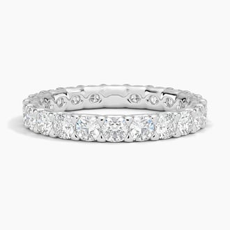 Low Profile Cushion Eternity Lab Diamond Ring (2 ct. tw.) in Platinum