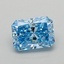 0.45 Ct. Fancy Vivid Blue Radiant Lab Grown Diamond
