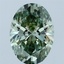 1.89 Ct. Fancy Vivid Green Oval Lab Grown Diamond