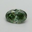 2.18 Ct. Fancy Vivid Green Oval Lab Grown Diamond