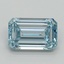 1.54 Ct. Fancy Intense Blue Emerald Lab Grown Diamond