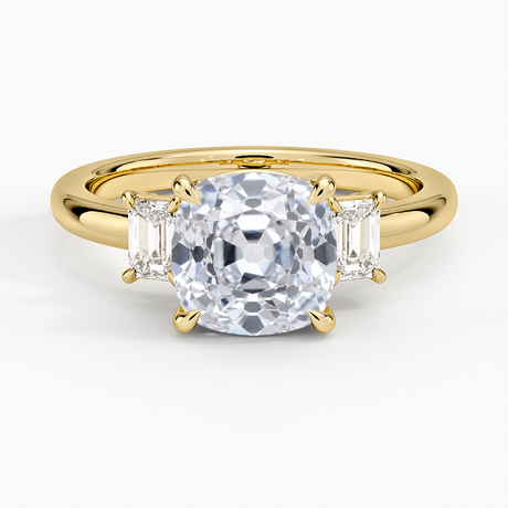 Three Stone Diamond Engagement Ring - Rhiannon