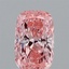 0.98 Ct. Fancy Vivid  Pink Cushion Lab Grown Diamond