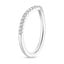 18K White Gold Curved Ballad Diamond Ring (1/6 ct. tw.), smallside view