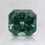 6.4x5.9mm Teal Asscher Montana Sapphire