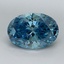 1.63 Ct. Fancy Vivid Blue Oval Lab Grown Diamond