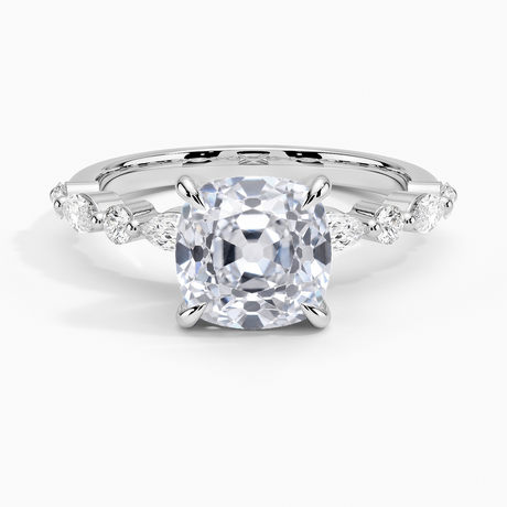 Round and Marquise Engagement Ring
