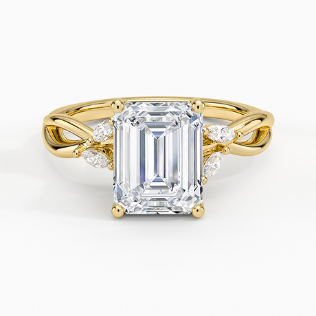 18K Yellow Gold Willow Diamond Ring (1/8 ct. tw.)