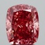 2.11 Ct. Fancy Deep  Pink Cushion Lab Grown Diamond