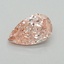 0.54 Ct. Fancy Vivid Pink Pear Lab Grown Diamond