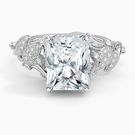 18K White Gold Luxe Canopy Diamond Ring