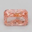 7.03 Ct. Fancy Vivid Pink Radiant Lab Grown Diamond