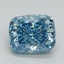 2.03 Ct. Fancy Vivid Blue Cushion Lab Grown Diamond