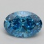 2.16 Ct. Fancy Vivid Blue Oval Lab Grown Diamond