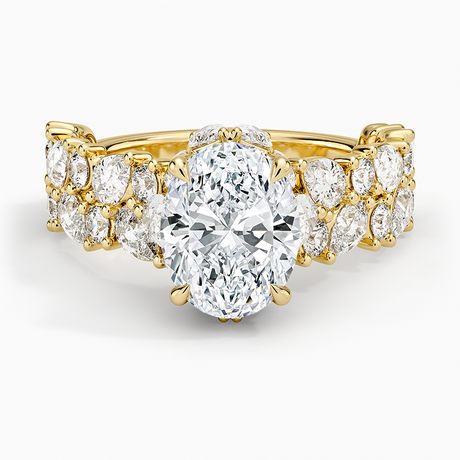 18K Yellow Gold Olivetta Double Row Diamond Ring (2 1/2 ct. tw.)