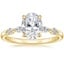 18K Yellow Gold Versailles One-Quarter Coverage Diamond Ring, smalltop view