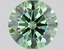 2.01 Ct. Fancy Vivid Green Round Lab Grown Diamond